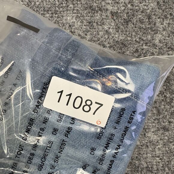 Mother The Looker Ankle Fray Jeans Womens Size 26 Blue Birds of Paradise - Picture 12 of 12